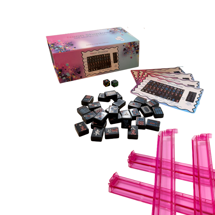 Neon Shadow American Mahjong Tile Set Bundle