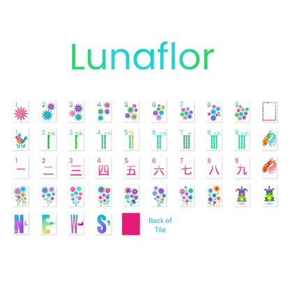 Lunaflor Mahjong Tiles - 160 American Mahjong Tiles