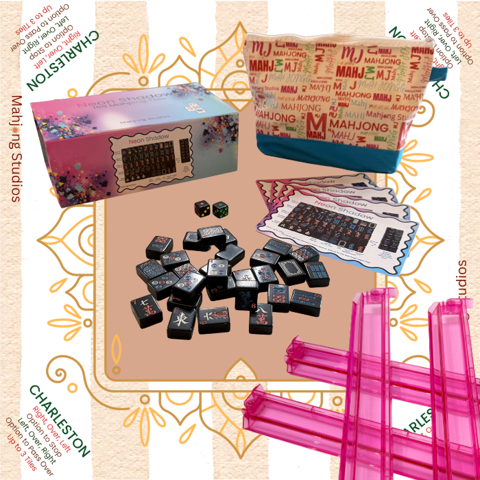 Neon Shadow American Mahjong Tile Set Bundle
