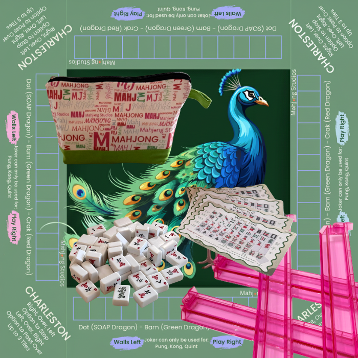 White Edit American Mahjong Tile Set Bundle (with Blanks)