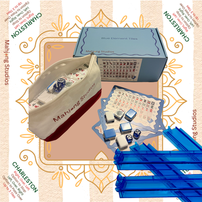 Mahjong Studios – Blue Element American Mahjong Tile Set (166 Tiles)