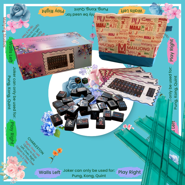 Neon Shadow American Mahjong Tile Set Bundle