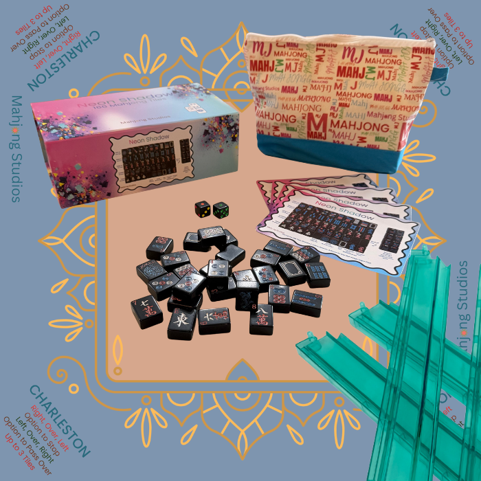 Neon Shadow American Mahjong Tile Set Bundle