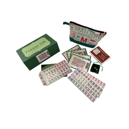 Mahjong Studios – American Mahjong Tile Set Green Tiles - Forest Silk - Preorder