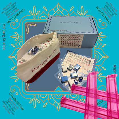 Mahjong Studios – Blue Element American Mahjong Tile Set (166 Tiles)