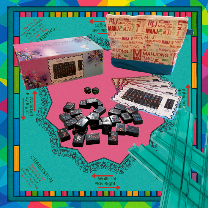 Neon Shadow American Mahjong Tile Set Bundle