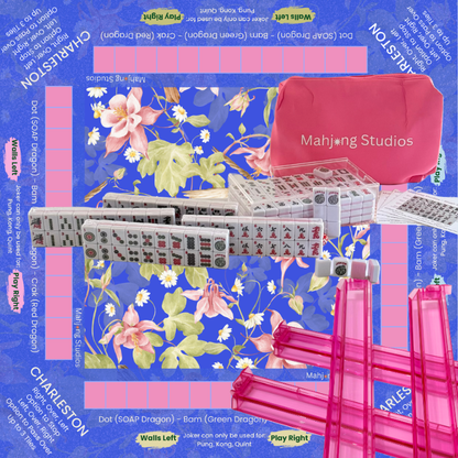 Mahjong Studios – Blush & Bamboo American Mahjong Bundle (166 Tiles)