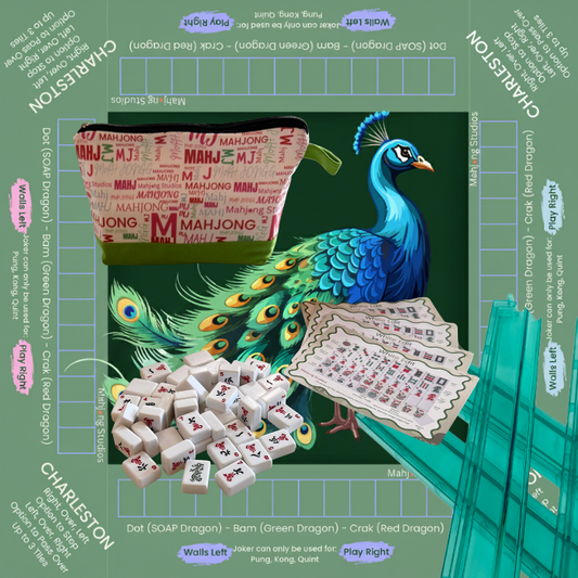 White Edit American Mahjong Tile Set Bundle (with Blanks)