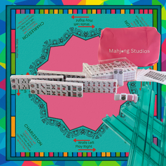 Mahjong Studios – Blush & Bamboo American Mahjong Bundle (166 Tiles)