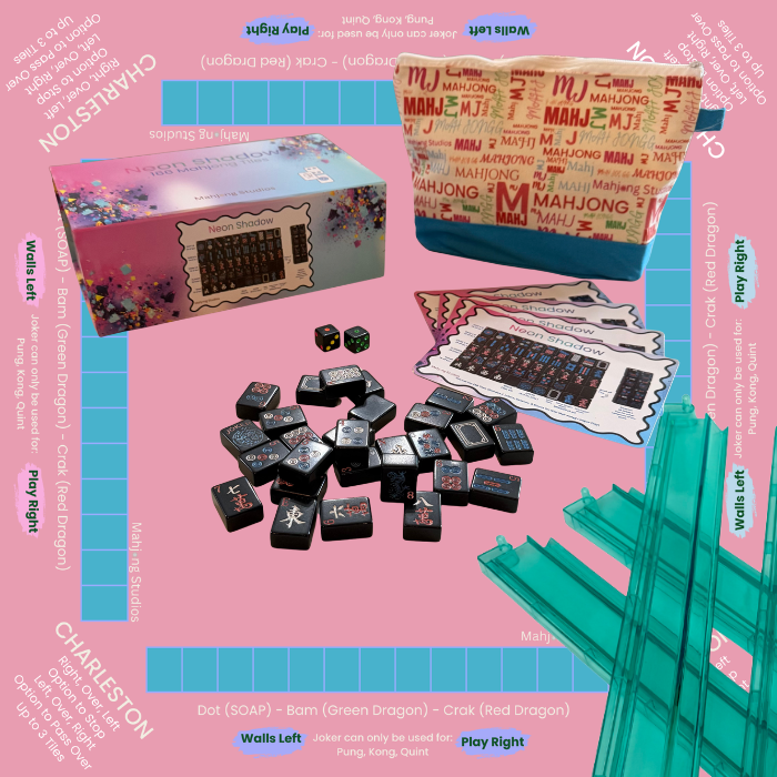 Neon Shadow American Mahjong Tile Set Bundle
