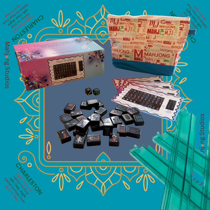 Neon Shadow American Mahjong Tile Set Bundle