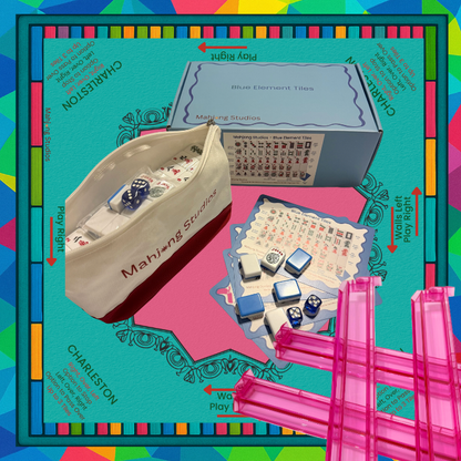 Mahjong Studios – Blue Element American Mahjong Tile Set (166 Tiles)