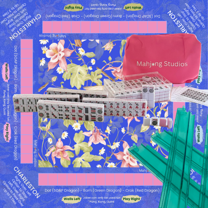 Mahjong Studios – Blush & Bamboo American Mahjong Bundle (166 Tiles)