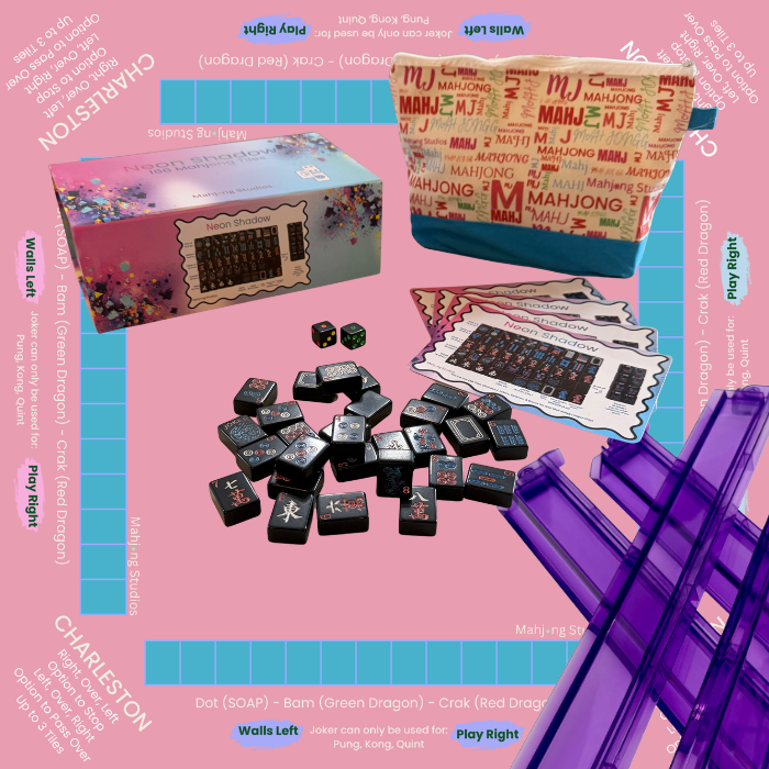 Neon Shadow American Mahjong Tile Set Bundle