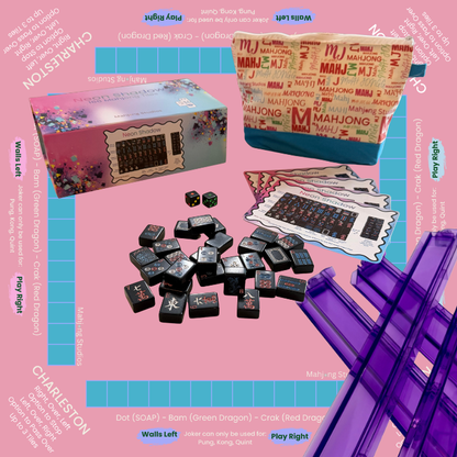 Neon Shadow American Mahjong Tile Set Bundle