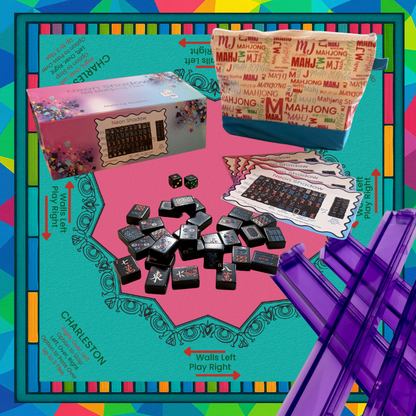Neon Shadow American Mahjong Tile Set Bundle