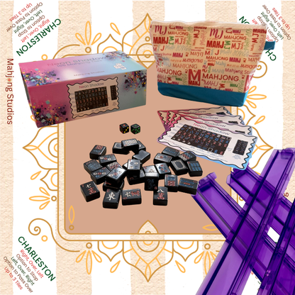 Neon Shadow American Mahjong Tile Set Bundle