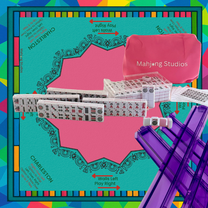 Mahjong Studios – Blush & Bamboo American Mahjong Bundle (166 Tiles)