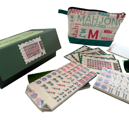 Mahjong Studios – American Mahjong Tile Set Green Tiles - Forest Silk - Preorder