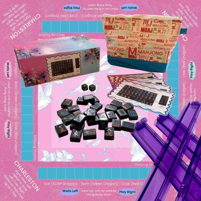 Neon Shadow American Mahjong Tile Set Bundle