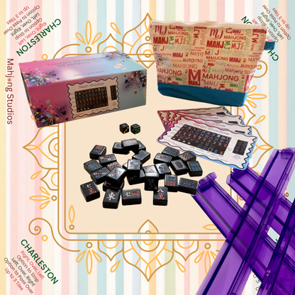 Neon Shadow American Mahjong Tile Set Bundle