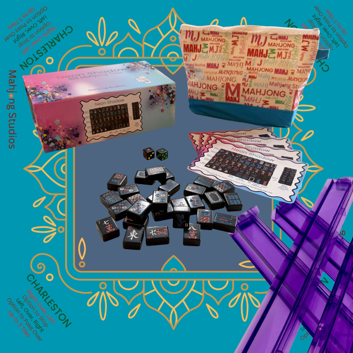 Neon Shadow American Mahjong Tile Set Bundle