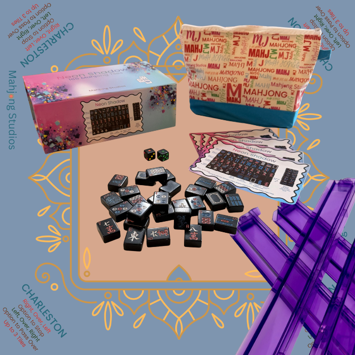 Neon Shadow American Mahjong Tile Set Bundle
