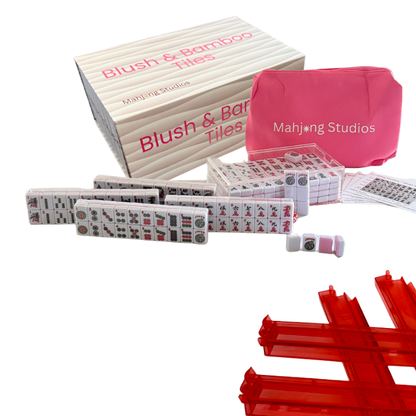 Mahjong Studios – Blush & Bamboo American Mahjong Bundle (166 Tiles)