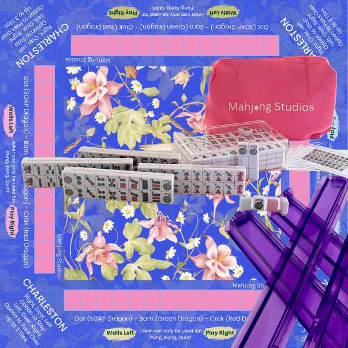 Mahjong Studios – Blush & Bamboo American Mahjong Bundle (166 Tiles)
