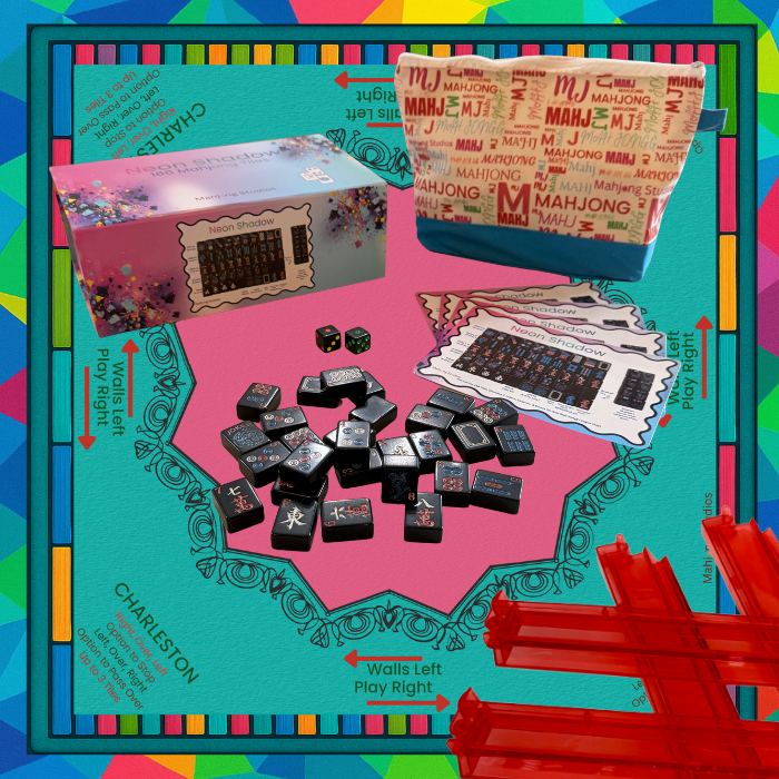 Neon Shadow American Mahjong Tile Set Bundle