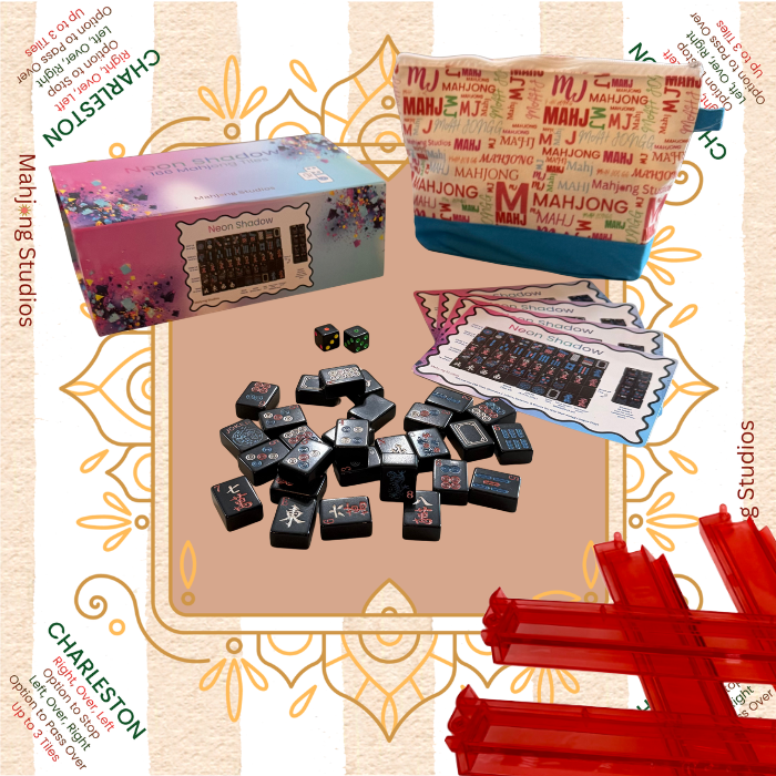 Neon Shadow American Mahjong Tile Set Bundle