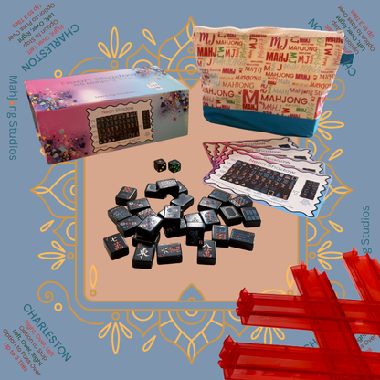 Neon Shadow American Mahjong Tile Set Bundle