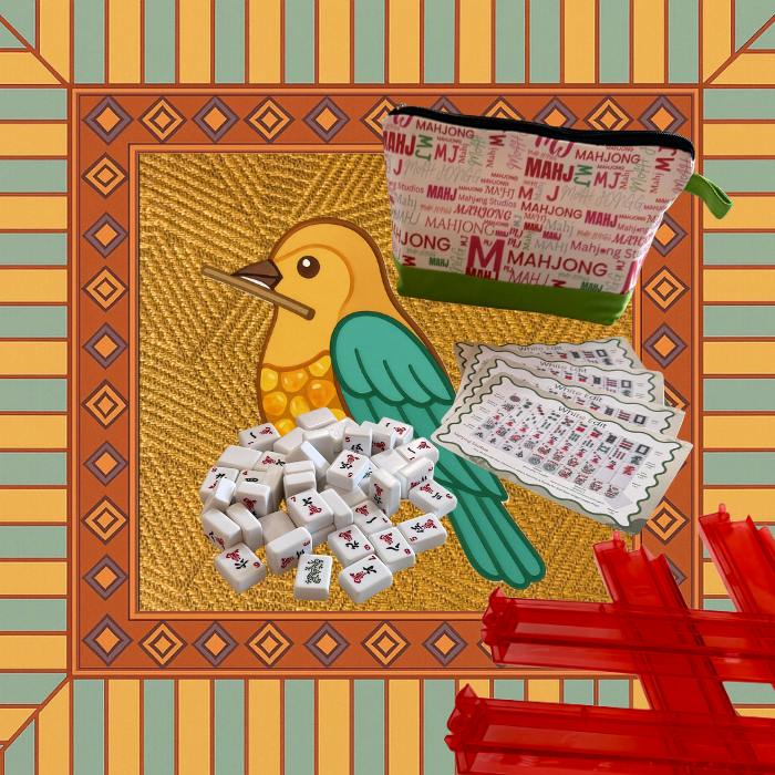 White Edit American Mahjong Tile Set Bundle (with Blanks)