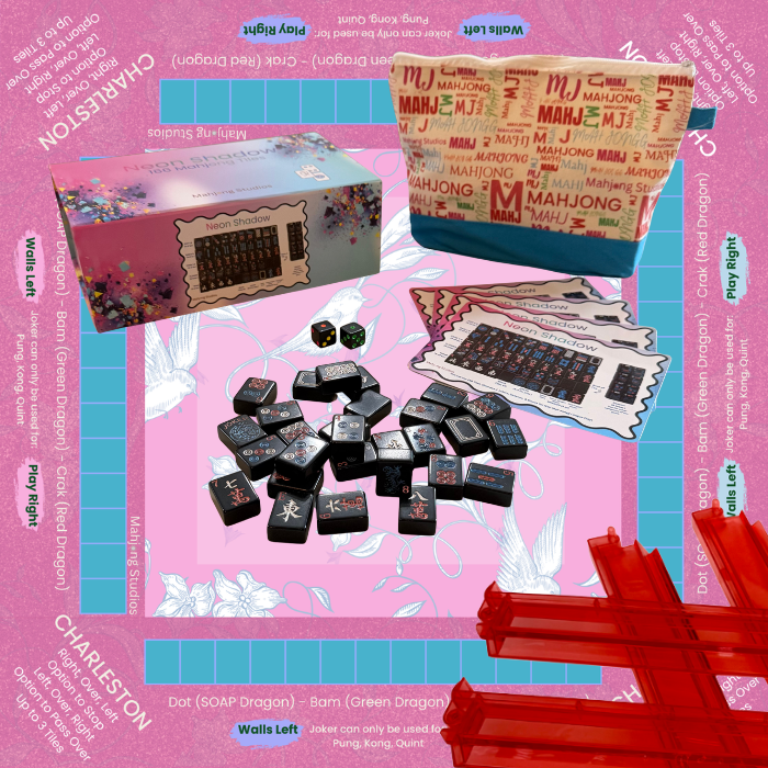 Neon Shadow American Mahjong Tile Set Bundle