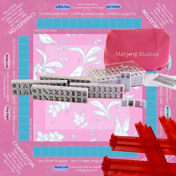 Mahjong Studios – Blush & Bamboo American Mahjong Bundle (166 Tiles)