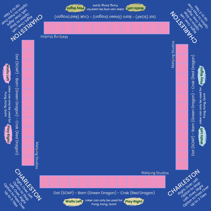 Mahjong Studios – Blue Element American Mahjong Tile Set (166 Tiles)