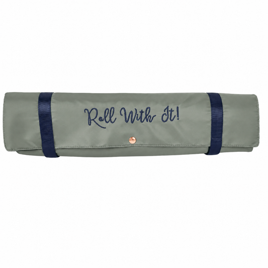 Roll With It - Rack Roller Bag - Mahjong Rack & Pusher Sage & Navy PREORDER