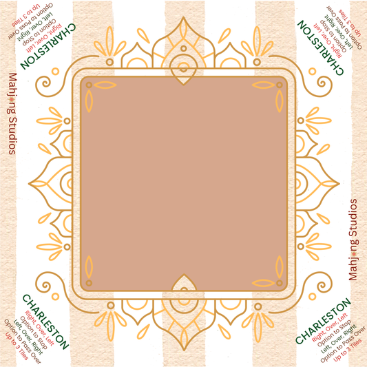 Ivory Coast Mahjong Mat - 33 x 33 - Ships Rolled