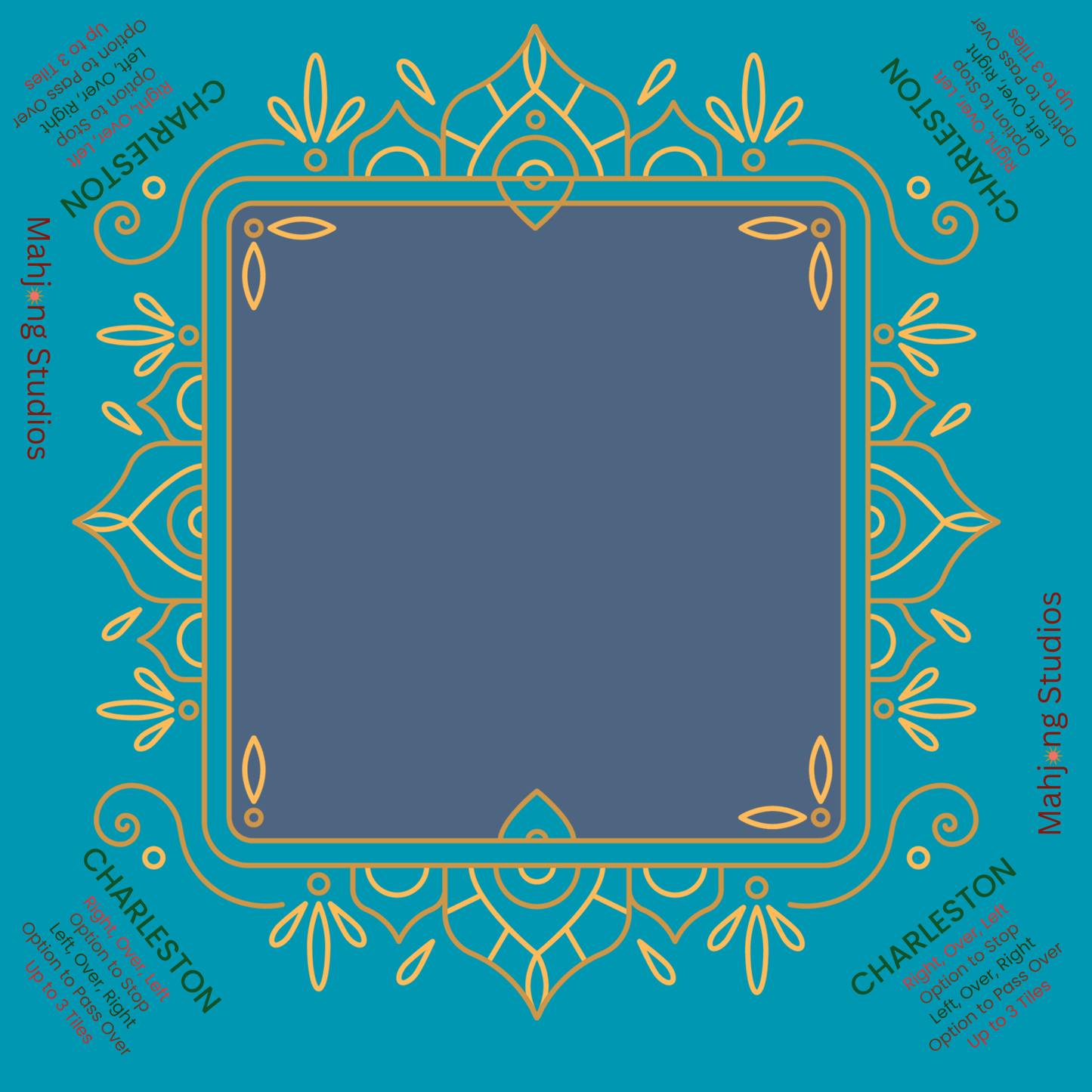 Mahjong Studios – Blue Element American Mahjong Tile Set (166 Tiles)