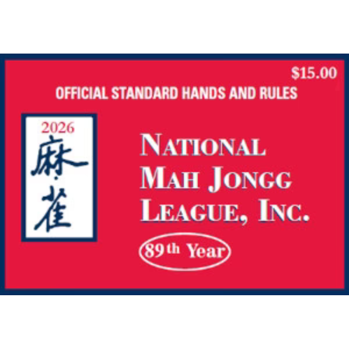 Mahjong Cards 2026, 1-4 Pack National Mah Jongg Card Large Print