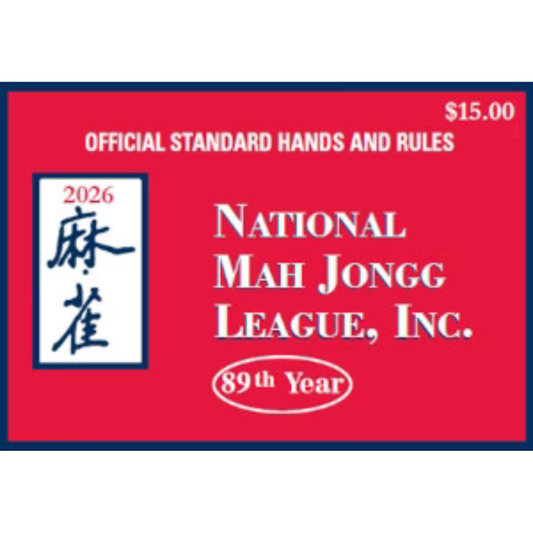 Mahjong Cards 2026, 1-4 Pack National Mah Jongg Card Large Print