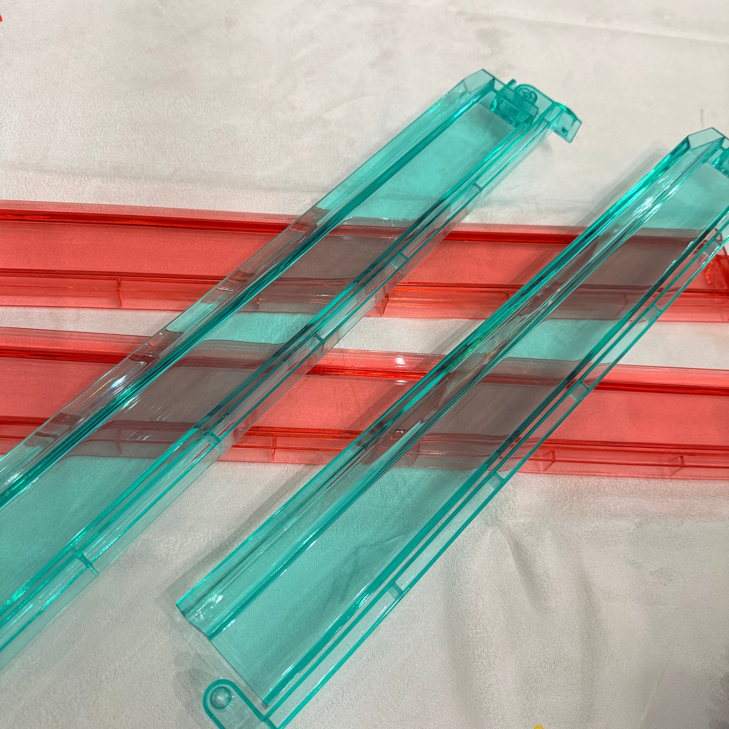 Christmas Mahjong Rack and Pusher Set Red & Green