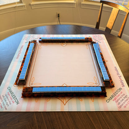Pastel Luxe Mahjong Mat -  33 x 33 - Ships Rolled