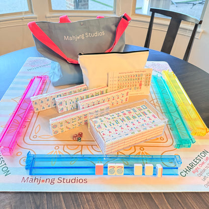 Pastel Luxe Mahjong Mat -  33 x 33 - Ships Rolled