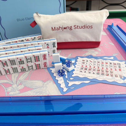 Mahjong Studios – Blue Element American Mahjong Tile Set (166 Tiles)