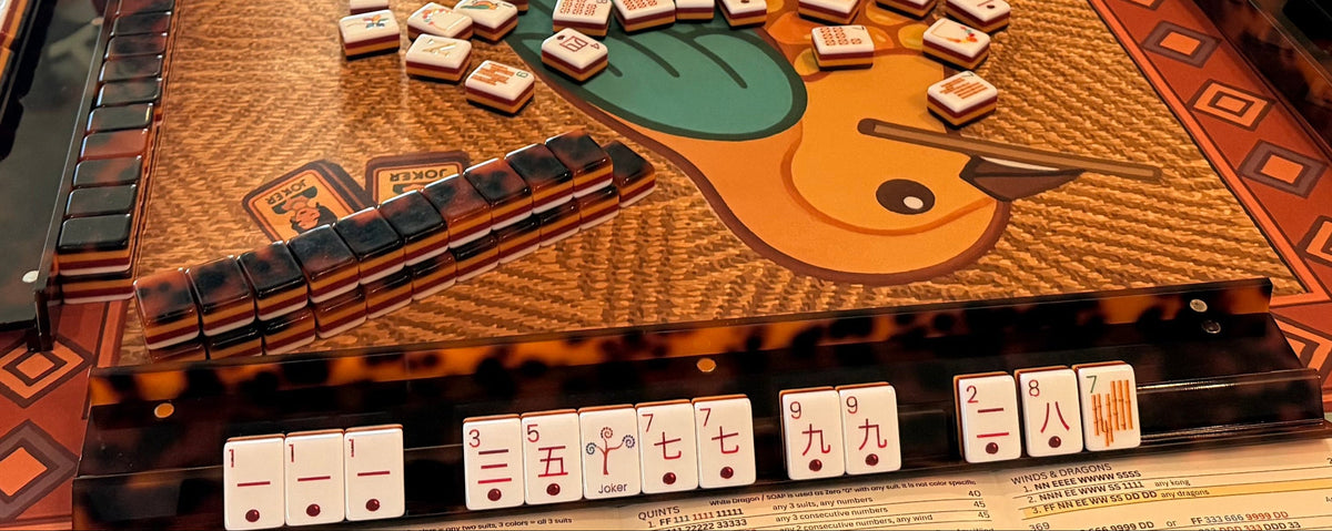 Mahjong Studios Amber Jade Tortoise Shell Bird Bam