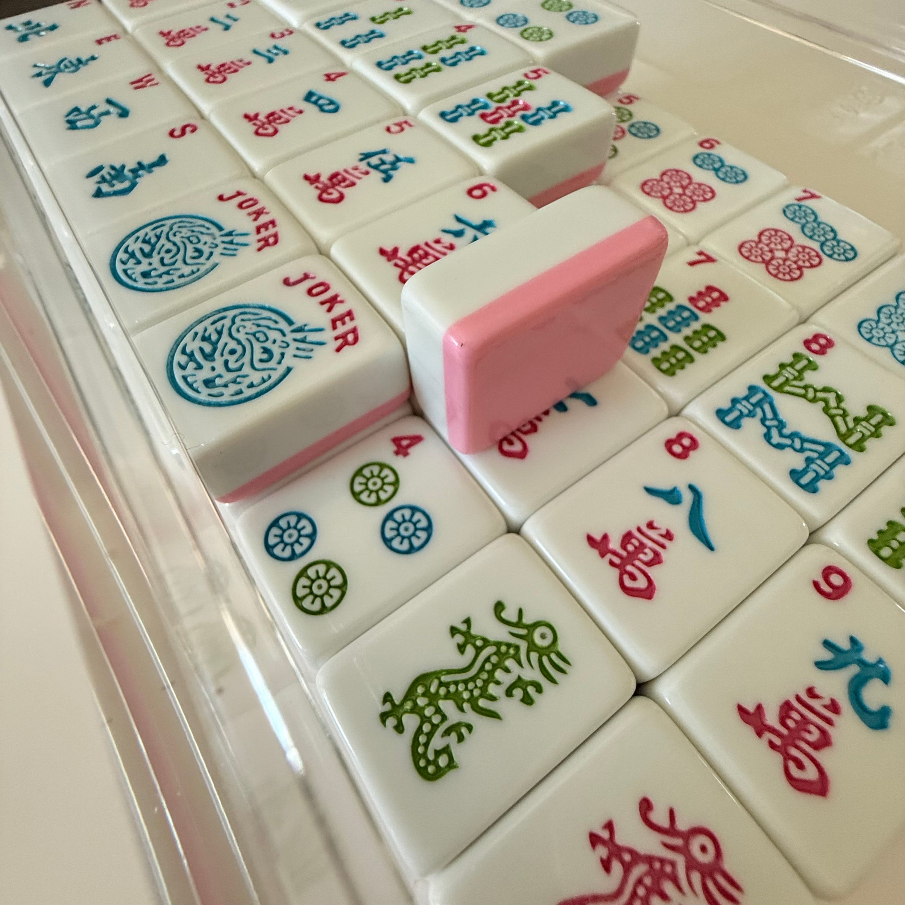 Mahjong Studios – Peony Garden American Mahjong Tile Set (160 Tiles) -