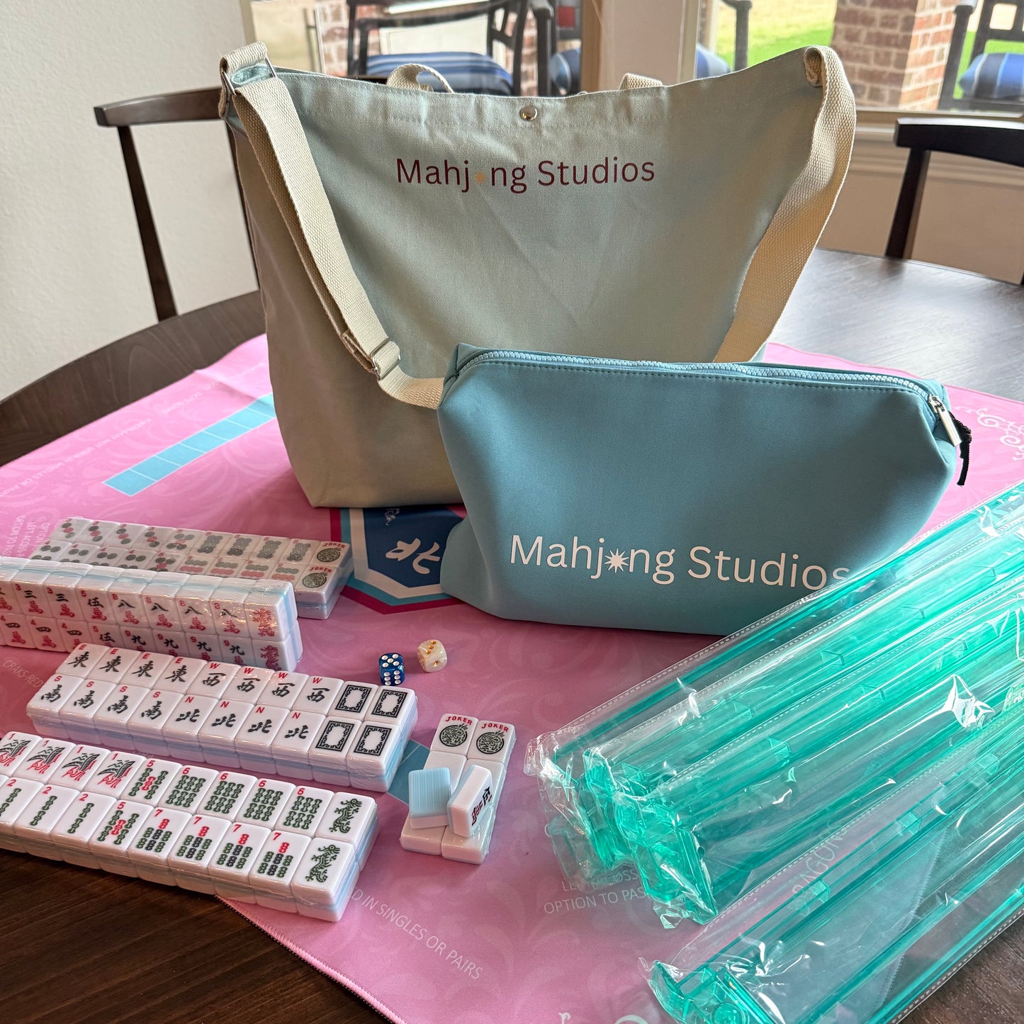 Mahjong Studios – Bamboo Sky American Mahjong Tile Set (166 Tiles)