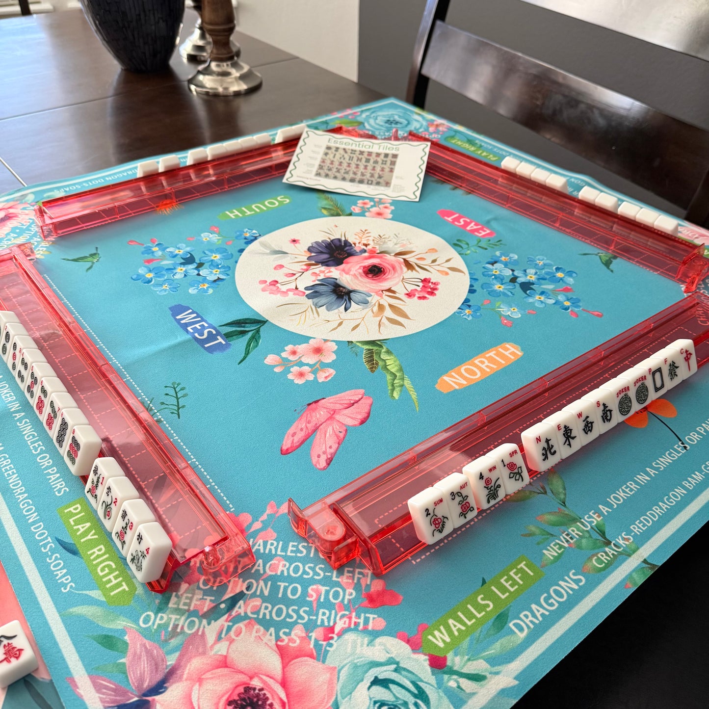 All In One - Mahjong Tile Set + Bag - American Mahjong Set 152 Tiles