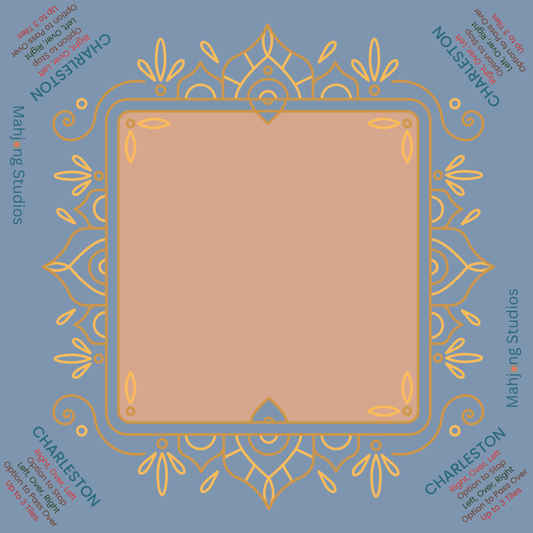 Sapphire Royal Mahjong Mat - 33 x 33 - Ships Rolled